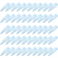 Hellblaue Dopamin-Stil Schnapp-Haarspangen-Set für Damen und Mädchen - 50 Stück/Packung / Hellblau