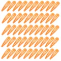 50er-Set leuchtend orangefarbene Wassertropfen-Haarspangen für Damen-Haarstyling - 50 Stück/Packung / Orange