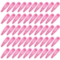 Großpackung mit 50 leuchtend rosa Haarklammern in klassischer Tropfenform für Damen - 50 Stück/Packung / Dunkelrosenrot