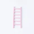 Roze mini decoratieve ladder taarttopper voor verjaardags- en dessertdecoratie - Set van 3 / Roze