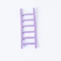 Mini scala viola per decorazione torta di compleanno - Set di 3 / Viola