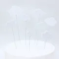 Decorazioni per torte a forma di nuvole in schiuma EVA bianca per feste di compleanno - Nuvole di Schiuma Bianche
