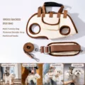 Sac de Transport pour Chien Animal de Compagnie Bandoulière Chiot Respirant Voyage Set - Taille S (Poids recommandé 2-4kg)
