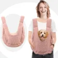 Sac à Dos Matelassé Rose pour Transport d'Animaux Chiens Chats Gilet Respirant Variante - Rose