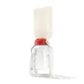 Bouteille d'eau portable pour chien avec bouchon rouge, abreuvoir blanc et sangle. - Grand 1500ml / Blanc