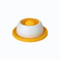 Jouet distributeur de croquettes pour chien bol anti-glouton interactif blanc et jaune - Modèle standard pour chat