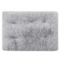 Tapis de lit pour animaux de compagnie moelleux gris lit douillet d'hiver chaud - L (taille 80*55 cm) / Gris clair