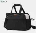 Sac de transport portable pour animaux en noir avec matelassage et bandoulière réglable. - Noir