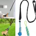 Jouet de tirage élastique pour chien jouet à mâcher interactif balle de corde dentaire - Jouets interactifs de tir à la corde pour chien (Lot de 3)
