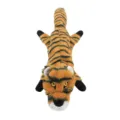 Tiger flat plush dog toy squeaker interactive training chew pet supply variant. - Tiger / 45cm / Yellow