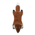 Flat plush dog toy interactive puppy chew toy cute brown pet supply squeaky durable - Red