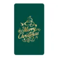 Elegante tarjeta de felicitación navideña verde oscuro con diseño festivo dorado de Navidad - Estilo Feliz Navidad (423#)