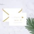 Valentinstag Grußkarte mit Umschlag und Goldfolien Design romantische Liebesbotschaft Geschenk - Nimm Mich in Dein Herz / Inklusive Umschlag
