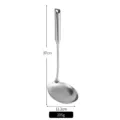 316 stainless steel long handle slotted spoon, length 37cm and weight 205g skimmer - 316 Stainless Steel Skimmer / 37cm x 12.2cm (205g)