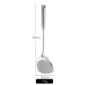 Premium 316 stainless steel kitchen spatula with long handle and 38.5cm total length - 316 Stainless Steel Solid Turner / 38.5cm x 10.2cm (175g)