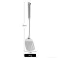 316 Stainless steel slotted spatula with 39cm length, 7.7cm width and 143g weight - 316 Stainless Steel Slotted Turner / 39cm x 7.7cm (143g)