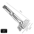 Pinza per pesce in acciaio inox da 28cm con spatole fessurate per grigliare bistecche - Pinze per Pesce in Acciaio 201 / 28cm