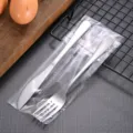 Portable 304 stainless steel cutlery set including knife and fork in plastic sleeve - Knife & Fork (Bagged)