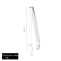 Premium 304 stainless steel kitchen tweezers for hair and bone removal, 11.8cm length - 304 Flat Tip