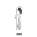 Premium 304 stainless steel small round spoon for coffee or dessert, 9.5cm length - Pointed Spoon
