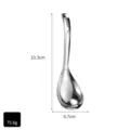 Cucchiaio da portata in acciaio inox 304 lungo 23,3 cm e pesante 75,6 g, argento - 304 Piccolo (1.2mm)