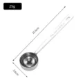 Cuillère à mesurer professionnelle en inox 304 15ml avec longueur 15,6cm et poids 25g - 430 Petit (15ml)