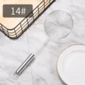 Schiumarola da cucina in acciaio inossidabile 304 con manico lungo di qualità, modello 14# - Schiumarola in Acciaio Inossidabile 201 / Taglia 14 (Diametro 13.2cm)
