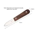 304 roestvrijstalen oestermes met walnoothouten handvat, 17 cm lengte - Massief houten handvat / 17cm x 1.8cm