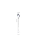 Edelstahl-Rührlöffel mit langem Stiel für Kaffee und Honig, 200 mm Länge - Flaschenkürbis Griff Spitzer Löffel (20) / Silber