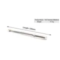 Professional stainless steel seafood tong for raw fish, 230mm length and 47.4g weight - Medium (201 Stainless Steel)
