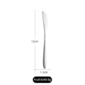 Durable 13cm stainless steel mooncake and fruit knife for desserts and celebrations - Small Mirror Polished Dessert Knife / Silver