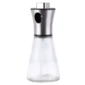 Professional silver 304 stainless steel and glass oil spray bottle for kitchen cooking. - Conical Style / Cone