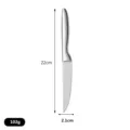 Professional 22cm stainless steel serrated steak knife with brushed finish weighing 102g - Steak Knife (CZ-X2900) / 22x2.1cm