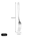 Premium 20.5cm stainless steel dinner fork with matte finish and 43.5g weight specifications - Table Fork (CZ-X2900) / 20.5x2.5cm