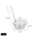 Kompakter 304 Edelstahl Hot Pot Sieblöffel mit praktischem Aufhängehaken und Maßen - 304 Kleine Größe