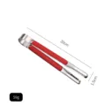 Professionelle 20cm Edelstahl-Küchenzange mit rotem Kunststoffgriff, Gewicht 59g pro Stück - 8 Zoll / Rot