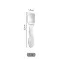High-quality mini 304 stainless steel dessert spoon with 9.5cm length and 17g weight. - Square Spoon