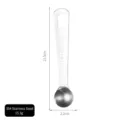 Cucchiaio dosatore in acciaio inossidabile 304 1/2 cucchiaino 2,5 ml per cucina - Misurino N. 4 (2.5ml)