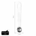 Cucchiaio dosatore professionale da 1/4 di cucchiaino in acciaio inox 304 da 11 cm - Misurino N. 5 (1.25ml)