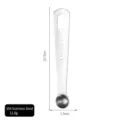 Cucchiaio dosatore da 1/8 cucchiaino in acciaio inox 304 con capacità di 0,63 ml - Misurino N. 6 (0.63ml)