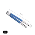 Premium 20cm stainless steel food tongs featuring a blue ergonomic non-slip handle grip - 8 Inch / Dark Blue
