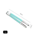 Stainless steel food tongs with cyan handle, 20cm length and 59g weight for BBQ. - 8 Inch / Light Blue