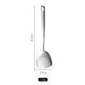 Espátula de cocina duradera de acero inoxidable de una pieza, 35,3 cm largo y 9,5 cm ancho - Espátula