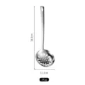 Espumadera de acero inoxidable resistente con 34,8 cm de largo y peso de 142 g - Espumadera Grande