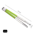 29.5cm stainless steel food tongs with green non-slip handle for BBQ and buffet use. - 12 Inch / Green