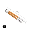 Professional 20cm stainless steel food tongs with non-slip orange plastic handle for BBQ - 8 Inch / Orange