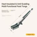 Green stainless steel kitchen tong 33.2cm variant - 12 Inch / Comb Type / Dark Green