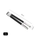 Stainless steel food tongs with black plastic handle, 20cm length for BBQ and buffet - 8 Inch / Black