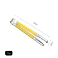Stainless steel food tongs with yellow handle, 20cm length, 59g weight - 8 Inch / Yellow