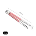 Stainless steel food tong with pink plastic handle, 22.5cm length, BBQ and buffet - 9 Inch / Pink